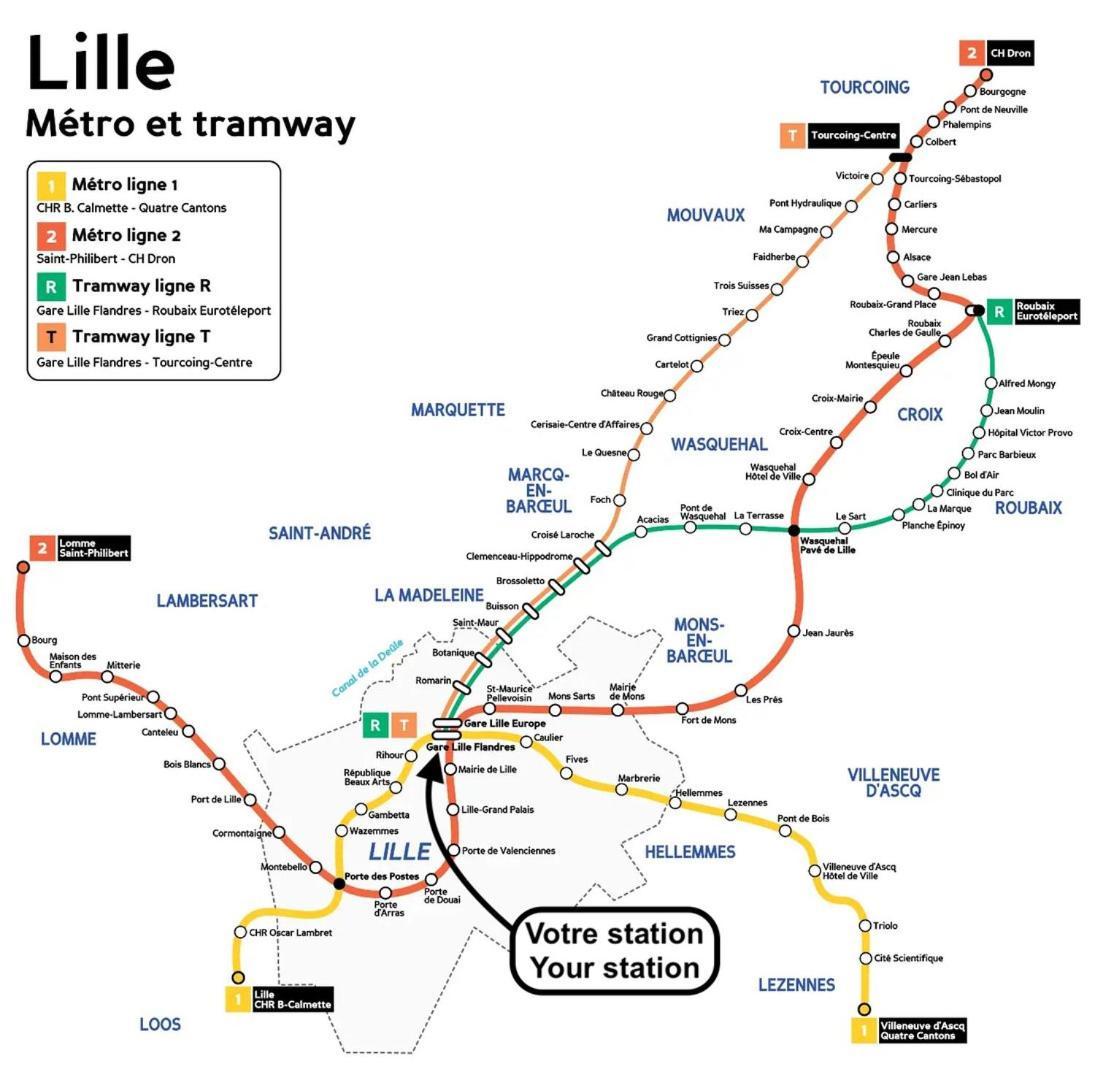 Lille Train Station Nice Studio المظهر الخارجي الصورة